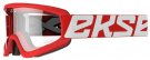EKS Gox Flat Out Goggle - Red / Clear Lens
